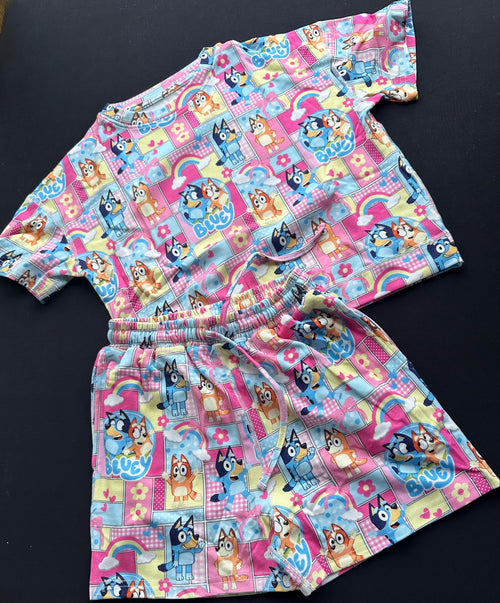 Retro Blue Dog Set